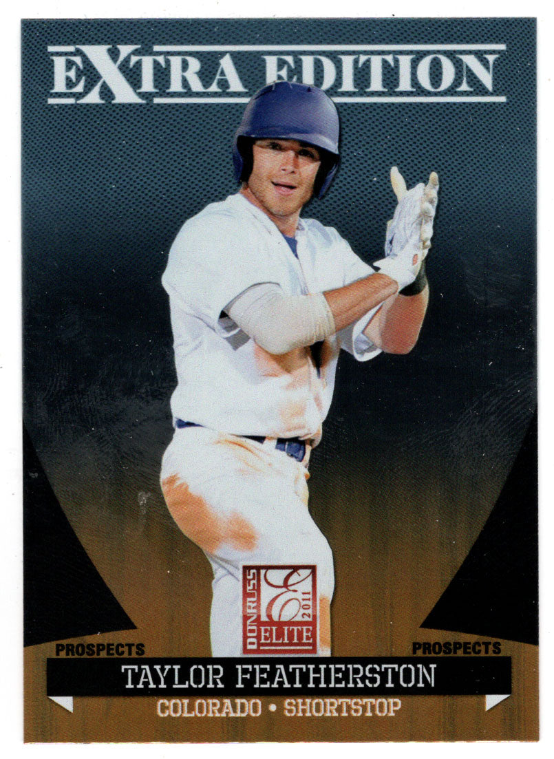 Taylor Featherston - Colorado Rockies - Prospects (MLB Baseball Card) 2011 Donruss Elite Extra Edition # 39 Mint