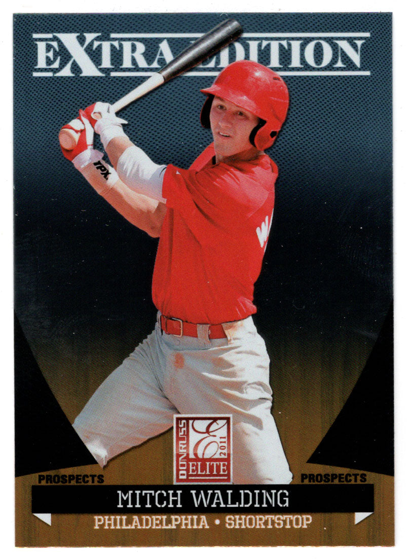 Mitch Walding - Philadelphia Phillies - Prospects (MLB Baseball Card) 2011 Donruss Elite Extra Edition # 55 Mint