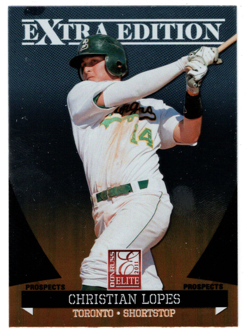 Christian Lopes - Toronto Blue Jays - Prospects (MLB Baseball Card) 2011 Donruss Elite Extra Edition # 77 Mint