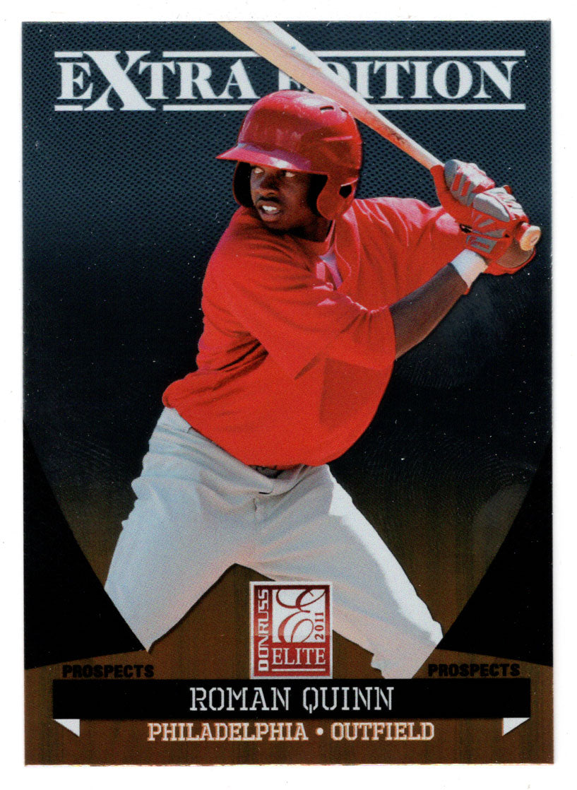 Roman Quinn - Philadelphia Phillies - Prospects (MLB Baseball Card) 2011 Donruss Elite Extra Edition # 87 Mint
