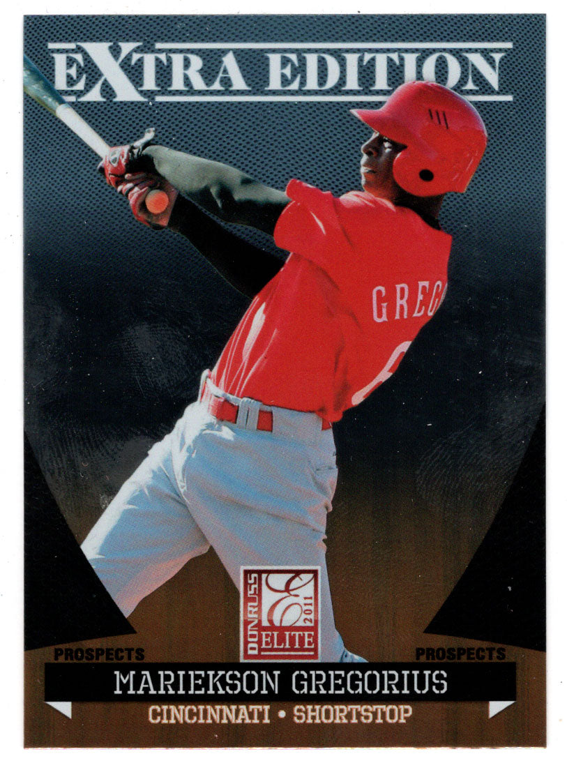 Mariekson Gregorius - Cincinnati Reds - Prospects (MLB Baseball Card) 2011 Donruss Elite Extra Edition # 163 Mint