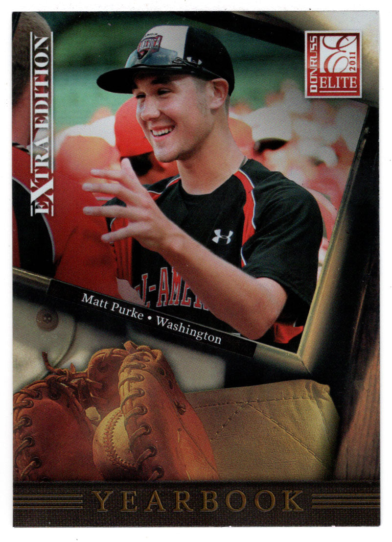 Matt Purke - Washington Nationals - Yearbook (MLB Baseball Card) 2011 Donruss Elite Extra Edition # 1 Mint