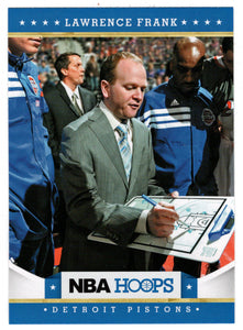 Lawrence Frank - Detroit Pistons - Coach (NBA Basketball) 2012-13 Panini Hoops # 92 Mint