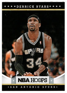 Derrick Byars - San Antonio Spurs (NBA Basketball) 2012-13 Panini Hoops # 268 Mint
