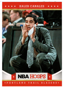 Kaleb Canales - Portland Trail Blazzers - Glossy (NBA Basketball) 2012-13 Panini Hoops # 131 Mint
