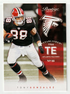Tony Gonzalez - Atlanta Falcons (NFL Football Card) 2012 Panini Prestige # 10 Mint