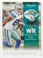 Laurent Robinson - Jacksonville Jaguars (NFL Football Card) 2012 Panini Prestige # 52 Mint