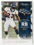 Willis McGahee - Denver Broncos (NFL Football Card) 2012 Panini Prestige # 57 Mint