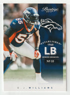 D.J. Williams - Denver Broncos (NFL Football Card) 2012 Panini Prestige # 59 Mint