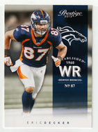 Eric Decker - Denver Broncos (NFL Football Card) 2012 Panini Prestige # 60 Mint
