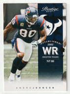 Andre Johnson - Houston Texans (NFL Football Card) 2012 Panini Prestige # 75 Mint
