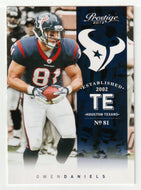 Owen Daniels - Houston Texans (NFL Football Card) 2012 Panini Prestige # 80 Mint