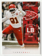 Tamba Hali - Kansas City Chiefs (NFL Football Card) 2012 Panini Prestige # 95 Mint