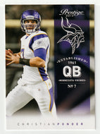 Christian Ponder - Minnesota Vikings (NFL Football Card) 2012 Panini Prestige # 106 Mint