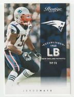 Jerod Mayo - New England Patriots (NFL Football Card) 2012 Panini Prestige # 112 Mint