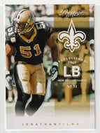 Jonathan Vilma - New Orleans Saints (NFL Football Card) 2012 Panini Prestige # 120 Mint