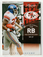 Brandon Jacobs - San Francisco 49ers (NFL Football Card) 2012 Panini Prestige # 123 Mint
