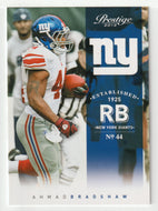 Ahmad Bradshaw - New York Giants (NFL Football Card) 2012 Panini Prestige # 127 Mint
