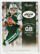Mark Sanchez - New York Jets (NFL Football Card) 2012 Panini Prestige # 129 Mint