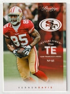 Vernon Davis - San Francisco 49ers (NFL Football Card) 2012 Panini Prestige # 173 Mint