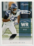 Sidney Rice - Seattle Seahawks (NFL Football Card) 2012 Panini Prestige # 176 Mint