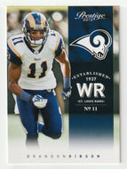 Brandon Gibson - St. Louis Rams (NFL Football Card) 2012 Panini Prestige # 183 Mint