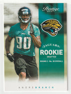 Andre Branch RC - Jacksonville Jaguars (NFL Football Card) 2012 Panini Prestige # 208 Mint