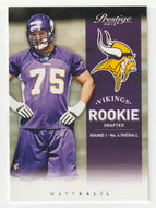 Matt Kalil RC - Minnesota Vikings (NFL Football Card) 2012 Panini Prestige # 226 Mint