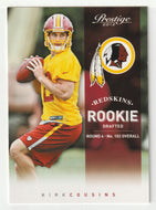 Kirk Cousins RC - Washington Redskins (NFL Football Card) 2012 Panini Prestige # 235 Mint