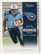 Kendall Wright RC - Tennessee Titans (NFL Football Card) 2012 Panini Prestige # 271 Mint