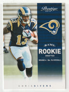 Chris Givens RC - St. Louis Rams (NFL Football Card) 2012 Panini Prestige # 283 Mint