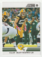 Clay Matthews - Green Bay Packers (NFL Football Card) 2012 Score # 4 Mint