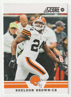 Sheldon Brown - Cleveland Browns (NFL Football Card) 2012 Score # 53 Mint