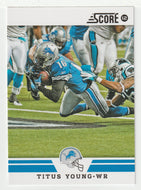Titus Young - Detroit Lions (NFL Football Card) 2012 Score # 60 Mint