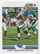 Leon Washington - Seattle Seahawks - Glossy (NFL Football Card) 2012 Score # 102 Mint