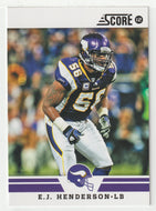 E.J. Henderson - Minnesota Vikings (NFL Football Card) 2012 Score # 136 Mint