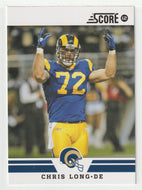 Chris Long - St. Louis Rams (NFL Football Card) 2012 Score # 144 Mint