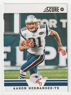 Aaron Hernandez - New England Patriots (NFL Football Card) 2012 Score # 151 Mint