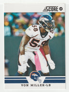 Von Miller - Denver Broncos (NFL Football Card) 2012 Score # 185 Mint