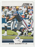 Nick Barnett - Buffalo Bills (NFL Football Card) 2012 Score # 269 Mint
