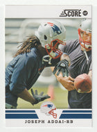 Joseph Addai - New England Patriots (NFL Football Card) 2012 Score # 295 Mint