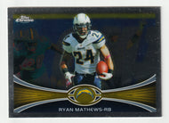 Ryan Mathews - San Diego Chargers (NFL Football Card) 2012 Topps Chrome # 117 Mint