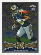 Chris Givens RC - St. Louis Rams (NFL Football Card) 2012 Topps Chrome # 142 Mint