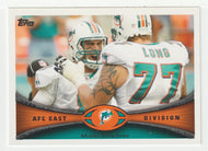 Chris Long - Chad Henne - Miami Dolphins (NFL Football Card) 2012 Topps # 68 Mint