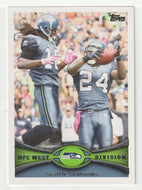 Mashawn Lynch - Sidney Rice - Seattle Seahawks (NFL Football Card) 2012 Topps # 161 Mint