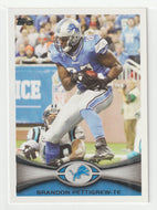 Brandon Pettigrew - Detroit Lions (NFL Football Card) 2012 Topps # 293 Mint