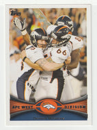 Matt Prater - Lonie Paxton - Denver Broncos (NFL Football Card) 2012 Topps # 324 Mint