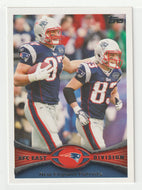 Rob Gronkowski - Wes Welker - New England Patriots (NFL Football Card) 2012 Topps # 409 Mint