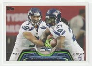 Seattle Seahawks Team Card - Russell Wilson - Marshawn Lynch (NFL Football Card) 2013 Topps # 84 Mint