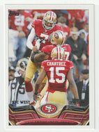 San Francisco 49ers Team Card - Colin Kaepernick - Michael Crabtree (NFL Football Card) 2013 Topps # 119 Mint